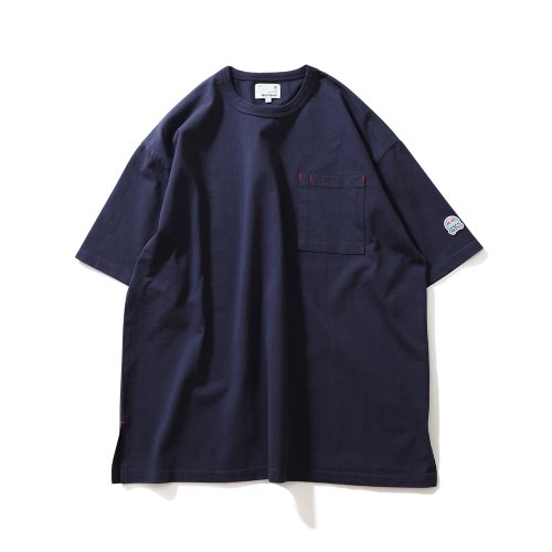 21SS Lawrence Overfit Short Sleeve Pocket T-shirts Navy