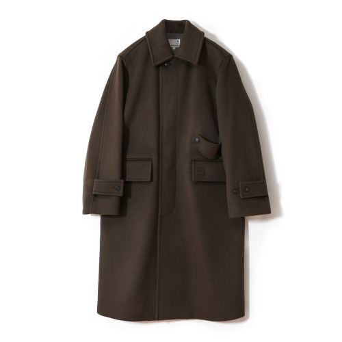 21FW Winterland Drop Shoulder Wool Coat Dark Brown
