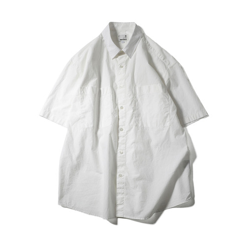 22SS Poole Extra Typewriter Short Sleeve Shirt Off White